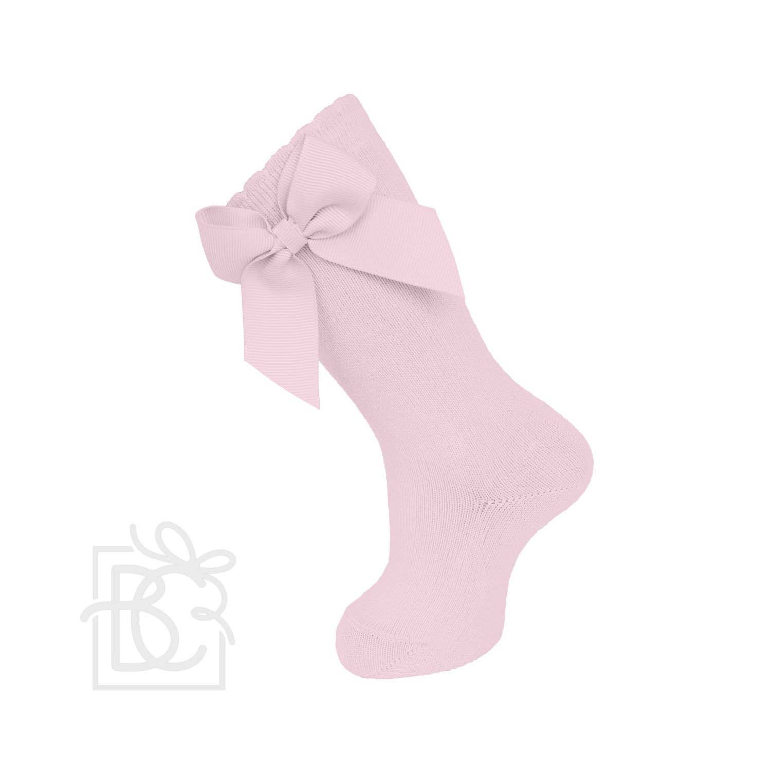 Carlomagno - Wholesale Socks - Kids - Knee Socks With Gross Grain Side Bow8