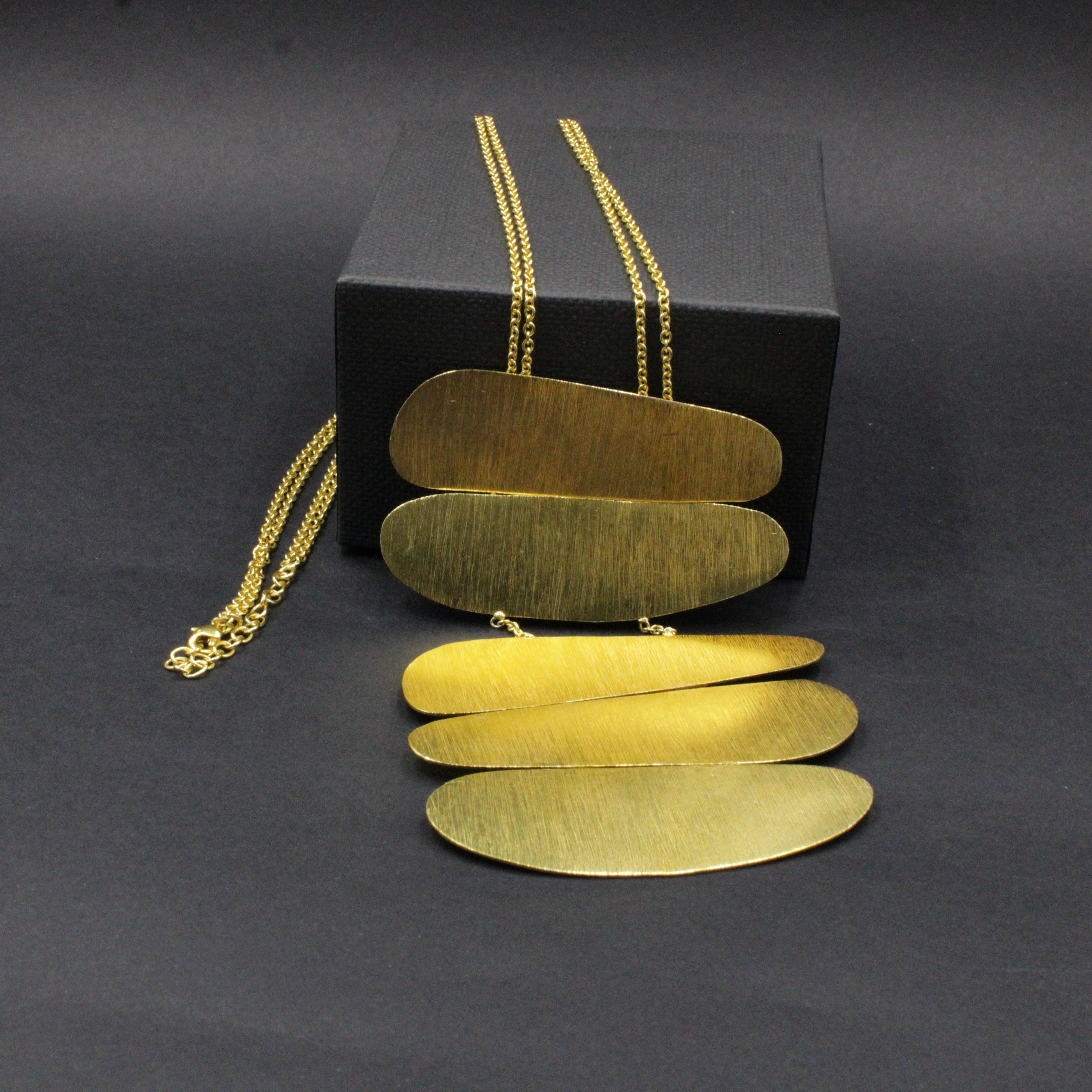 LA MAR - Wholesale Y-Neck/Lariat Necklace - PALEOLITHIC necklace gold-plated - Design with character2