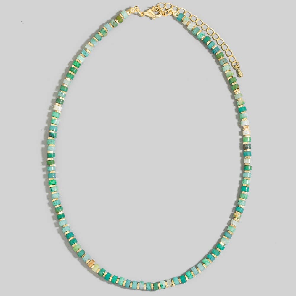 The Looks by Fame Accessories - Wholesale Pendant/Charm Necklace - Semi Precious Stone Beaded Necklace1