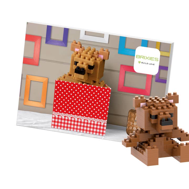 Brixies - Wholesale Build-a-Toy - Kids - BRIXIES teddy bear postcard0