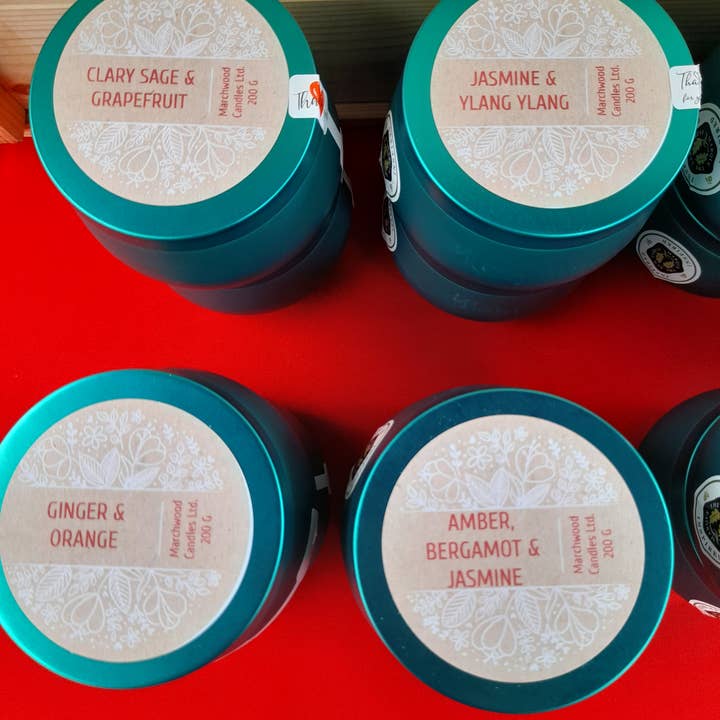 Velas aptas para veganos de inspiración natural de 185 g para venta al por mayor de Marchwood Candles Ltd