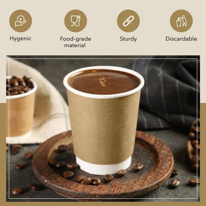 Three Leaf Products – Großhandel Einwegbecher – Three Leaf 12 oz Pappbecher, 500 Stück3