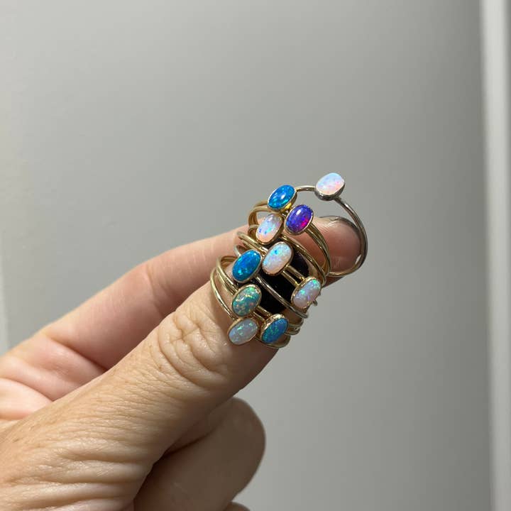 OVAL OPAL RING for wholesale by Siren Jewelry