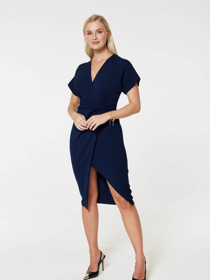 Closet London Kimono Pencil Dress D9707 for wholesale by Closet London