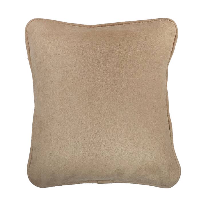 Light Beige Micro Suede Pillow for wholesale by Comfee Cushion
