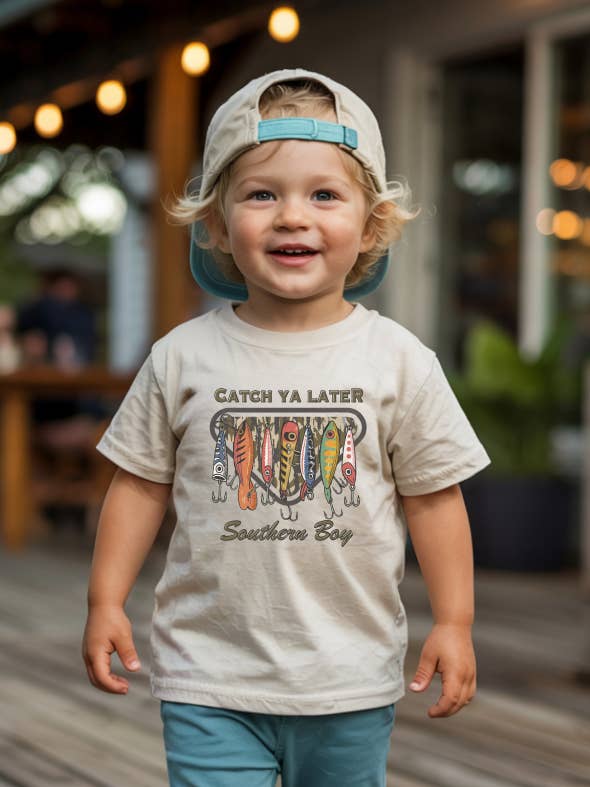 Catch ya Later Little Boys Tshirt for wholesale by Julie Jersey Designs