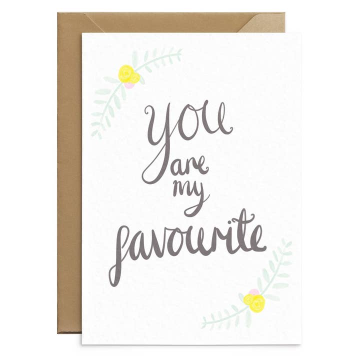 You Are My Favourite Card for wholesale by Poppins & Co.