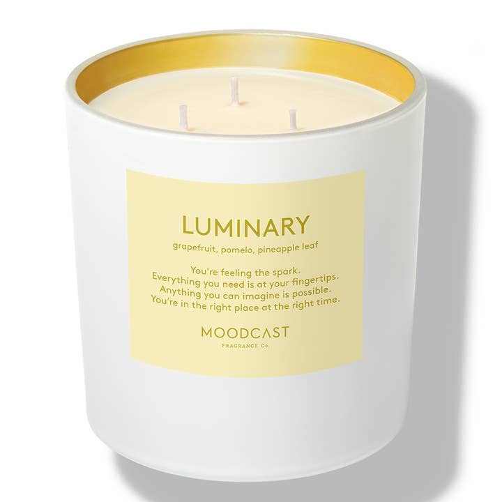 Candela a 3 stoppini in cera di cocco - Persona - Luminary - Barattolo da 24 oz per la vendita all'ingrosso da parte di Moodcast Fragrance Co.