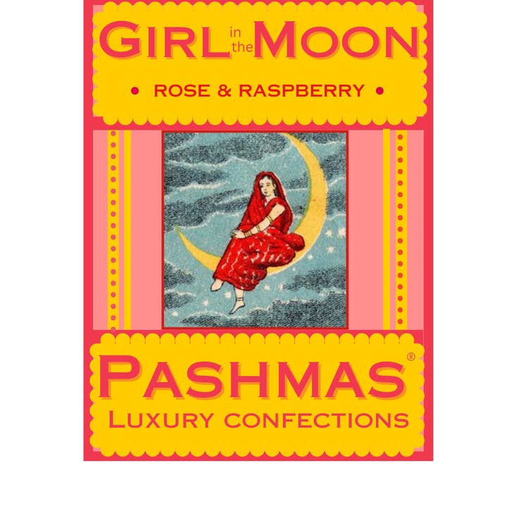 PASHMAS Luxury Indian Confections Girl in the Moon for wholesale by Dorset Chocolate