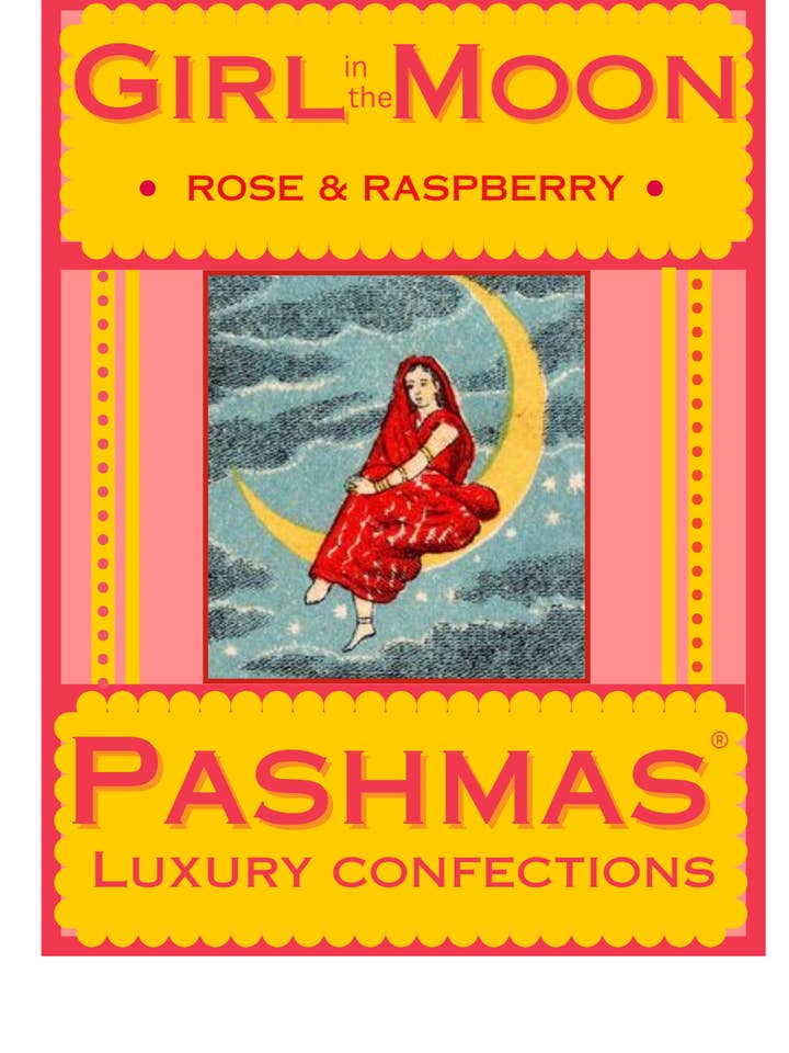 PASHMAS Luxury Indian Confections Girl in the Moon for wholesale by Dorset Chocolate
