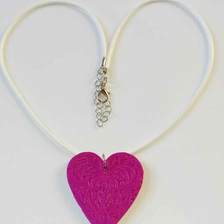 Mörkrosa barock hjärta set för wholesale av Blue Moon Bijoux