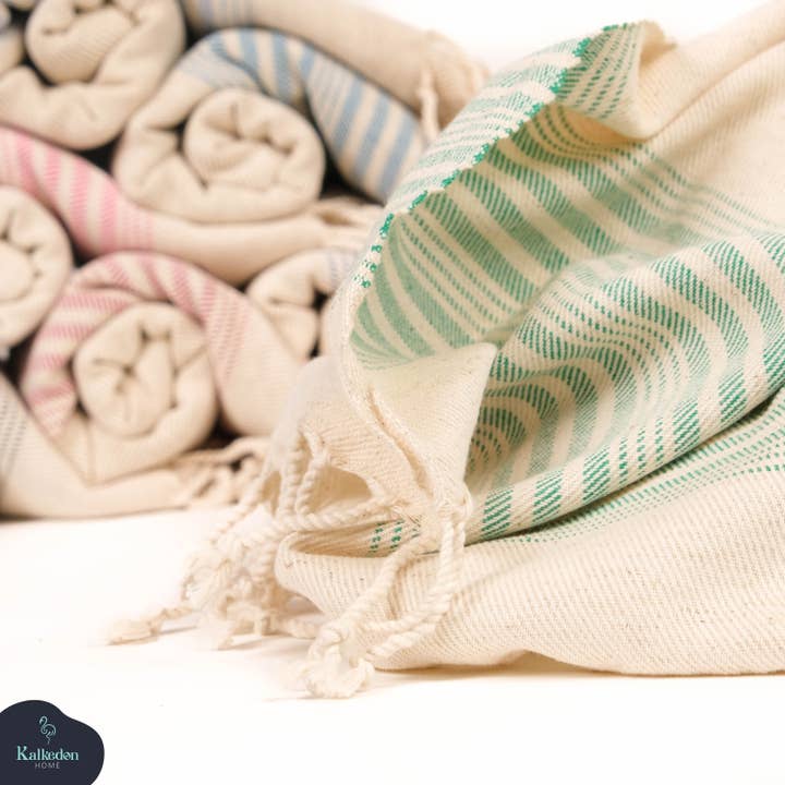 Kalkedon Towels - Wholesale Beach Towel - SALE! Linen Towel | Handwoven Towel | Luxury Spa Towel