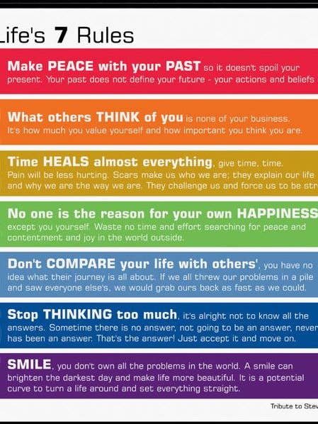 Life's 7 Rules Wall Plaque for wholesale by Sansaara Living