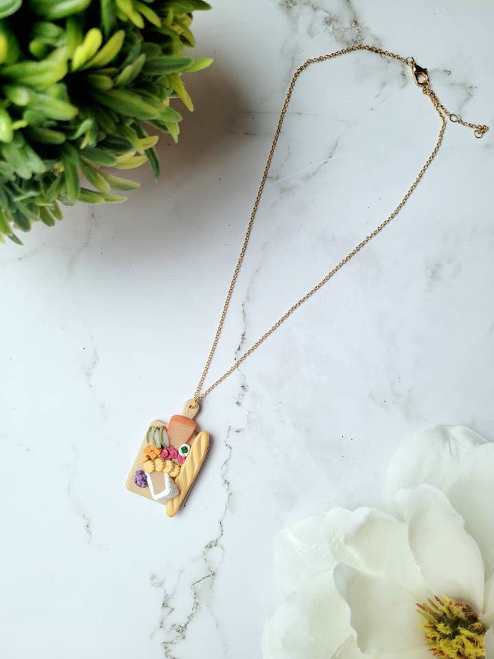 Charcuterie Board Necklace for wholesale by Kraft Kraken