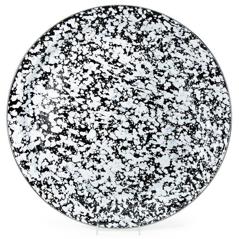 Crow Canyon Home - Wholesale Serving Tray - Golden Rabbit Enamelware Swirl Large Tray8