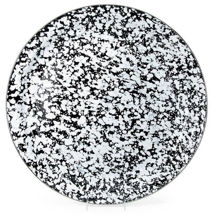 Crow Canyon Home - Wholesale Serving Tray - Golden Rabbit Enamelware Swirl Large Tray8