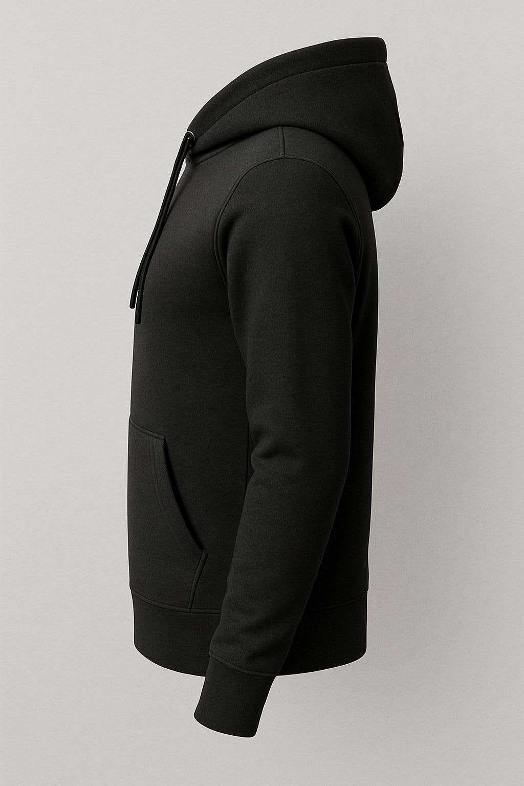 Factory Blanks – Hoodie – Unissexo por atacado – HOODIE PRETO 300GSM ALGODÃO POLIÉSTER FELPA - APENAS PARA O CANADÁ5