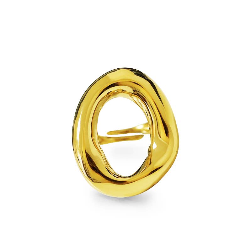 AMORINO SRL – Engroshandel Båndring – OVAL HUL JUSTERBAR RING1