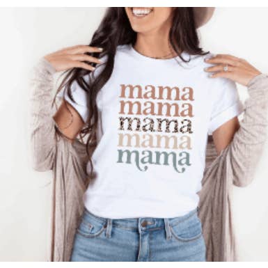 Mama, mama, mama Leopard t-shirt for wholesale by KMR and Company