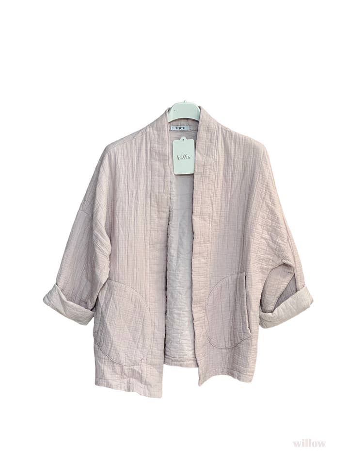 Moonsun - Wholesale Jacket - Women's - #5230 cotton-gauze kimono-style jacket3