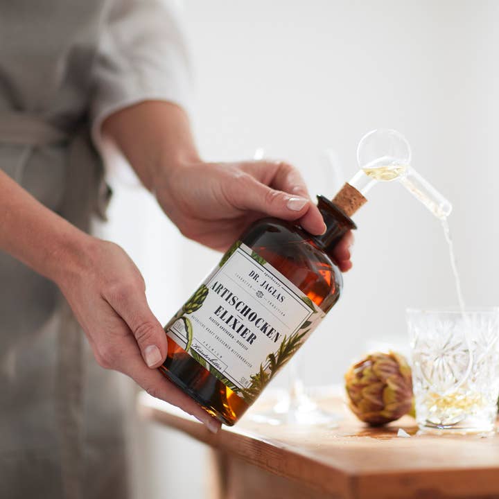 Dr. Jaglas - Wholesale Liqueur - Artichoke elixir liqueur + design gift box vegan2