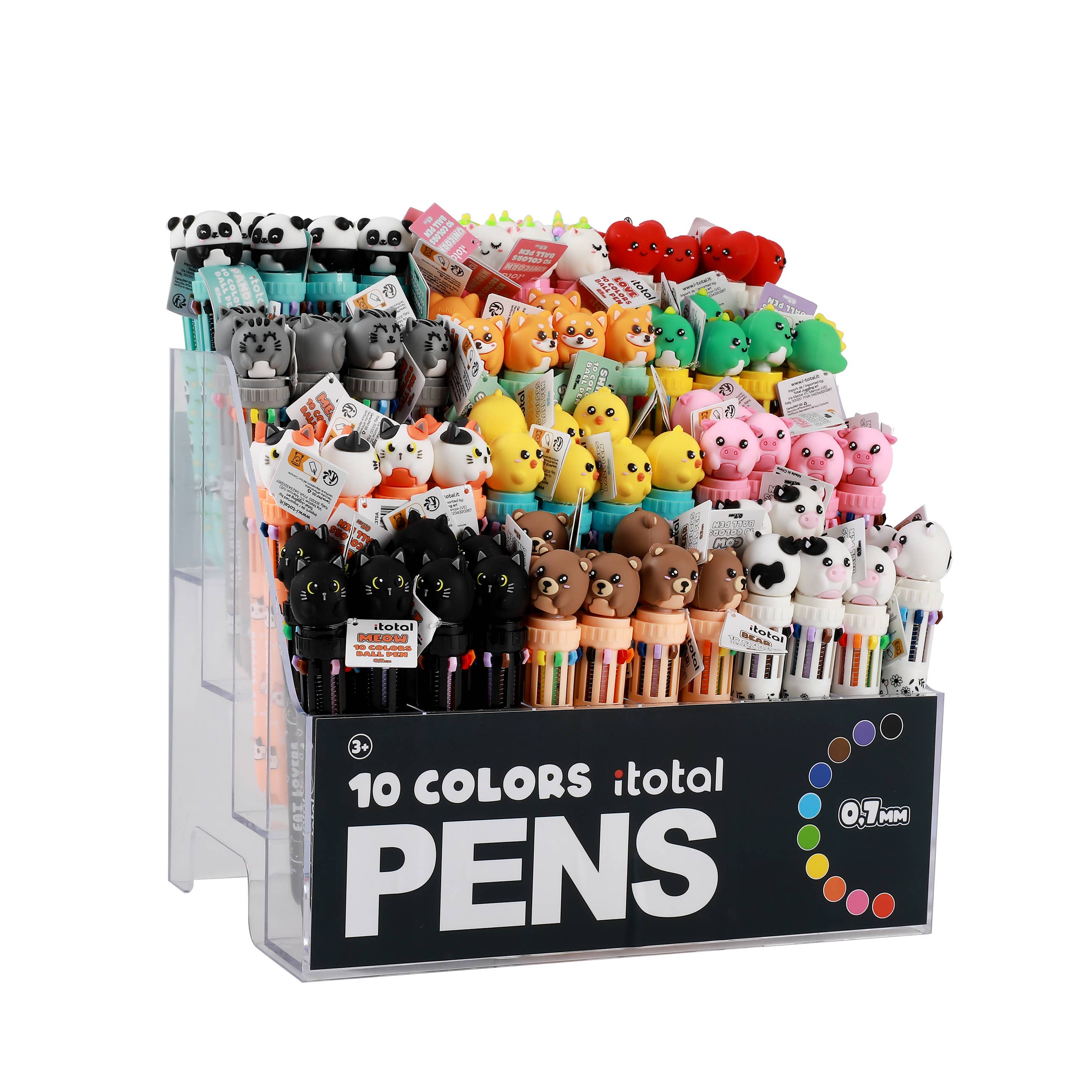 I-Total, I-Drink – wholesale Pen – Assorted Multicolor Pens - 96 Pcs Display0