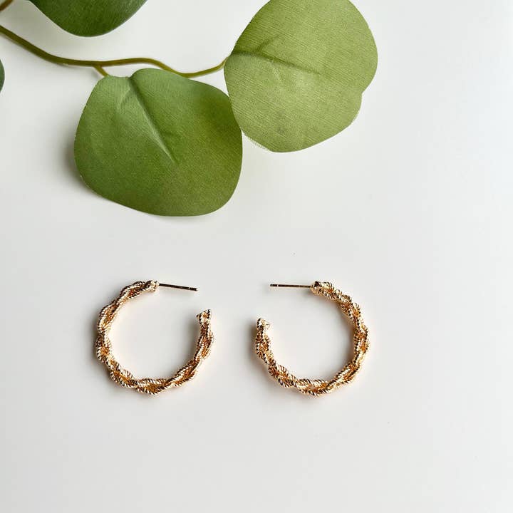 Mountain Marigold Jewelry – wholesale Hoop earrings – Chunky Gold Hoops, Large Gold Hoop Earrings, Hoop Earrings
