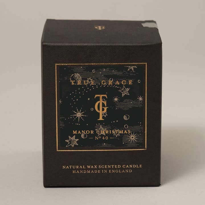 Manor Christmas Classic Candle - Festive, Natural Wax for wholesale by True Grace