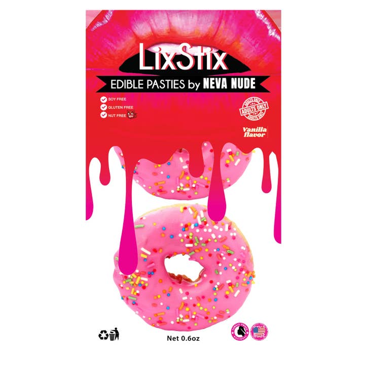 Pink Very Vanilla Simp Sonz D'ohnut Edible Nipple Cover Pasties for wholesale on Faire3