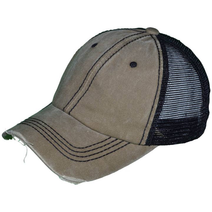 Buck Wholesale - Wholesale Trucker hat – Unisex - Vintage Distressed Trucker Hats - BK Caps Low Profile13