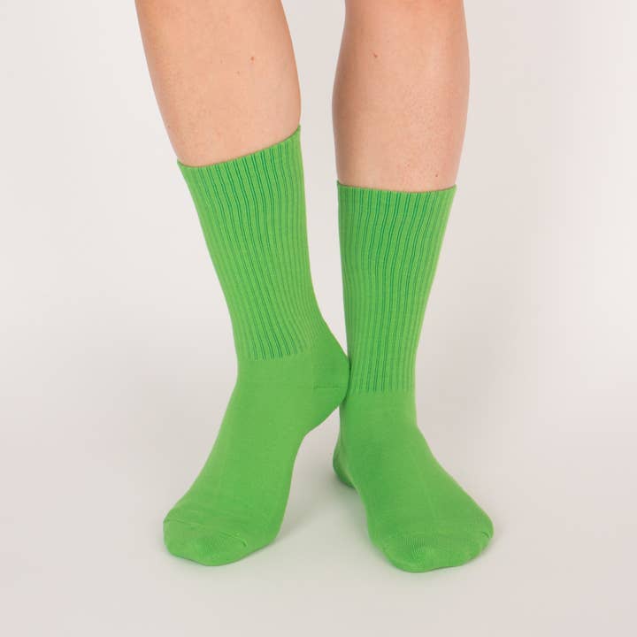 Terry socks - Saint-Etienne Green for wholesale by Archiduchesse
