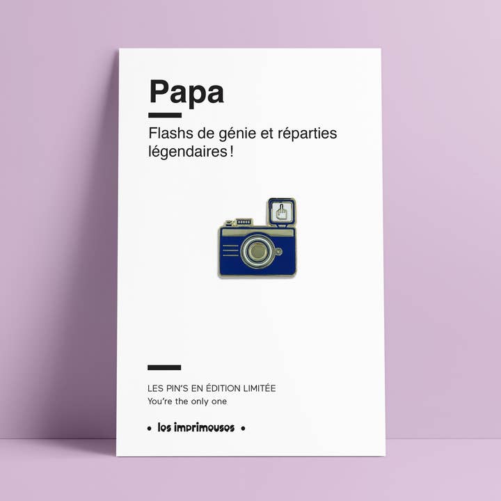 LES IMPRIMEUSES - Wholesale Brooch - Camera Pins - Dad, flashes of genius and legendary comebacks0