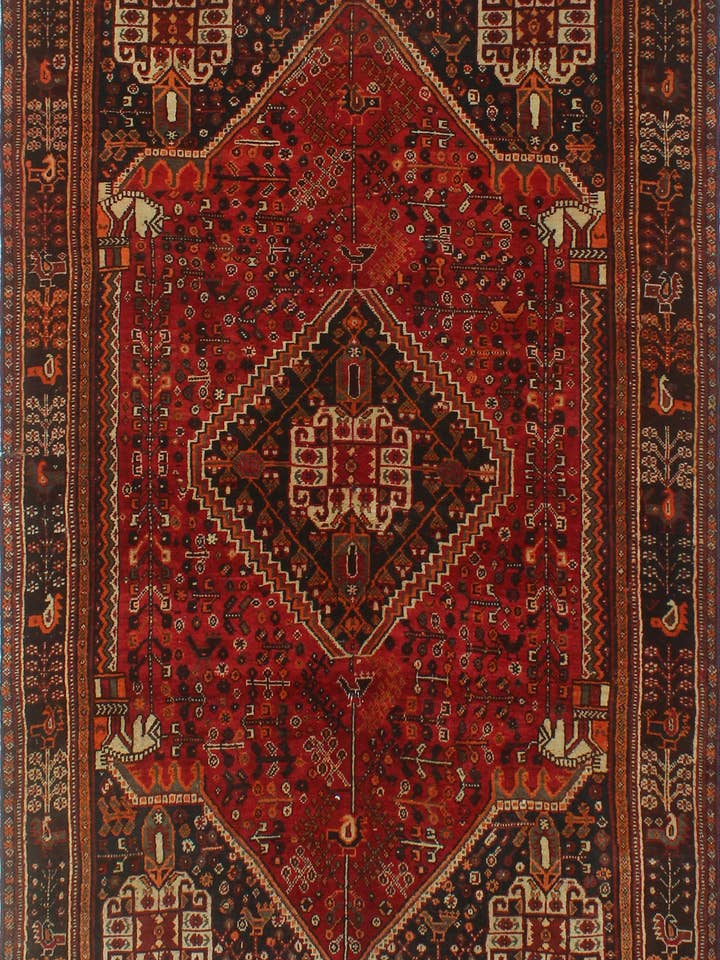 Tapete Fine VTG Negeen Rust/Borgonha, 4'10 “x 7'6" por atacado de Noori Rug