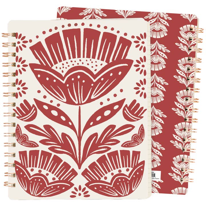 Red Folk Floral Spiral Notebook and other Purchase Wholesale ticaflor flores. Free Returns & Net 60 Terms on Faire trending on Faire.