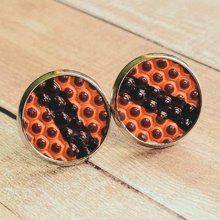 Pendientes de baloncesto auténtico, pendientes de baloncesto para venta al por mayor de Home Run Accessories
