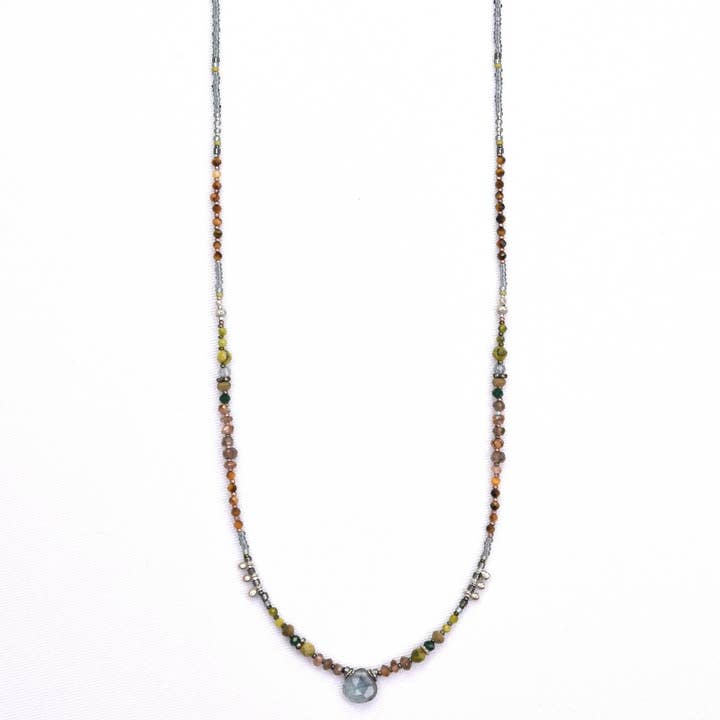 SS Andalusit Tigerøje Grøn Turkis Tjekkisk Halskæde for engroshandel hos Chipita Accessories