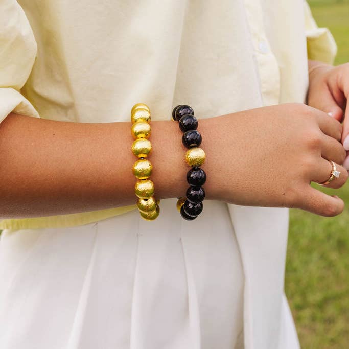 Brianna Cannon - Wholesale Beaded Bracelet - Gold Beaded Brianna Bracelet