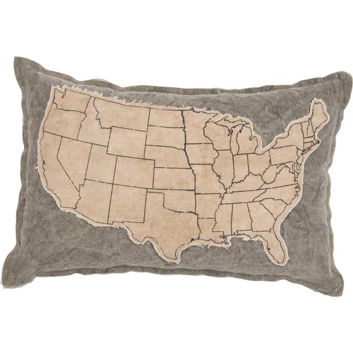 USA Cream Pillow for wholesale by Primitives by Kathy