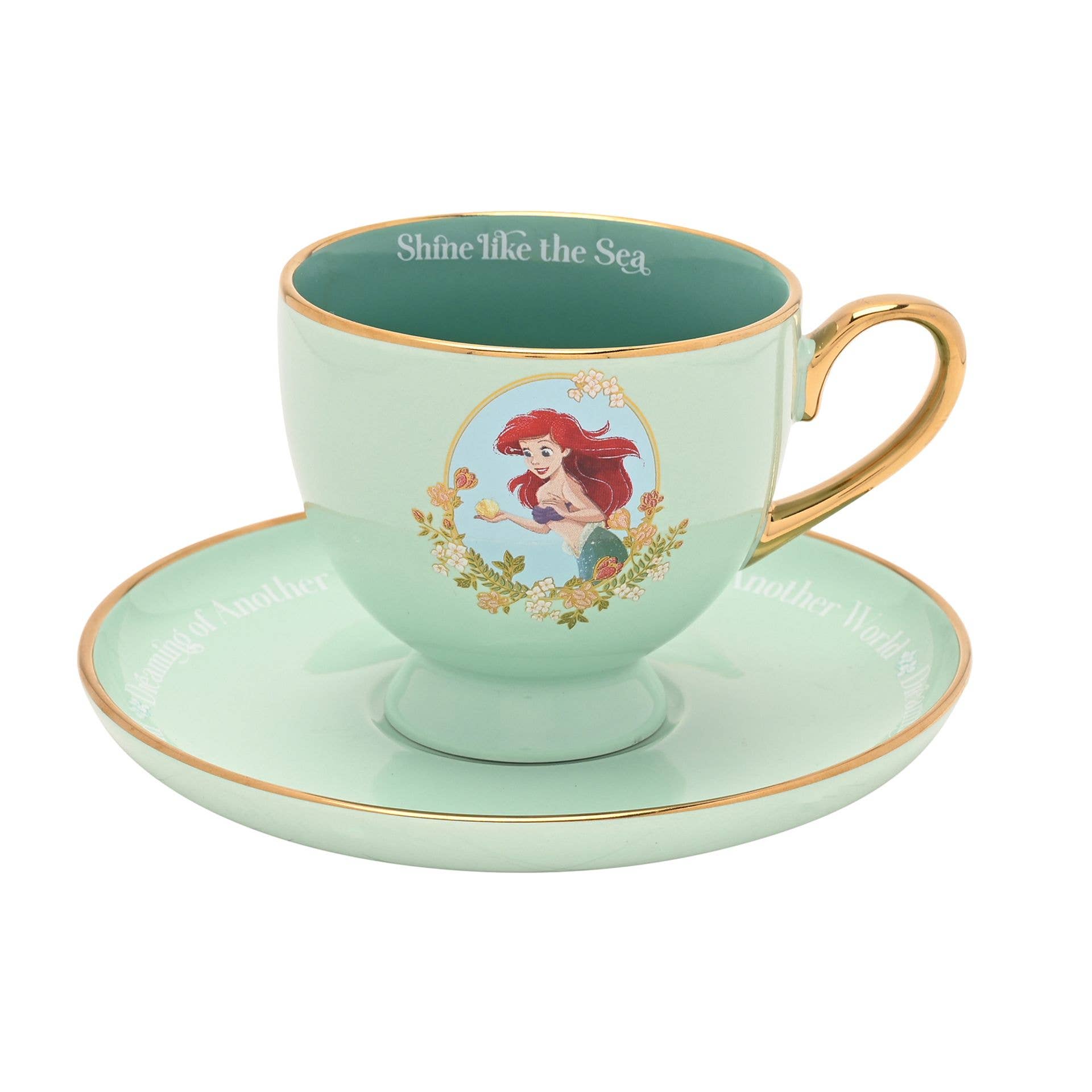 WIDDOP and Co. – Engroshandel Drikkeglas/kop – Disney Pastel Prinsesse Tekop & Underkop - Ariel0