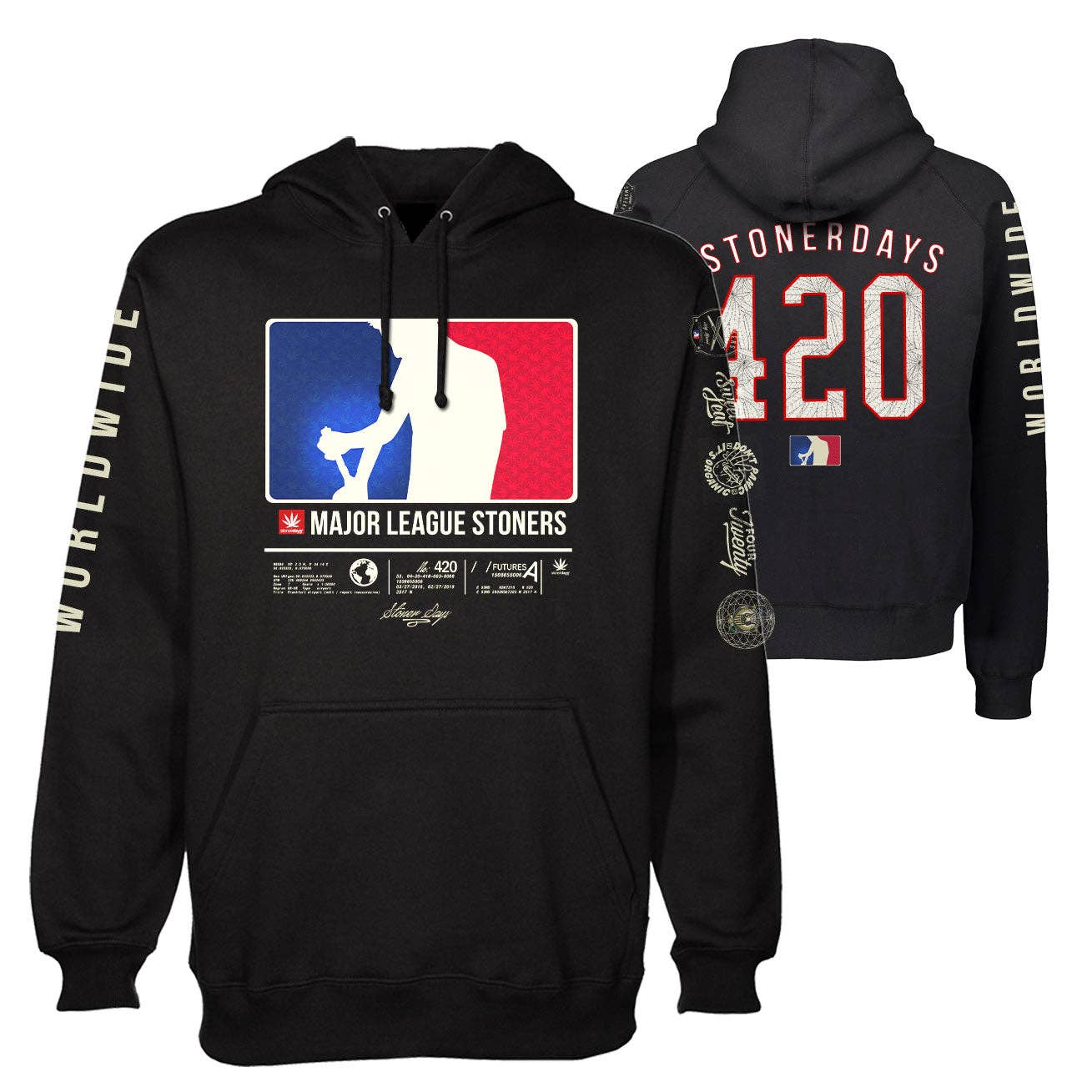 StonerDays Apparel – Hoodie – Unissexo por atacado – Moletom com capuz MLS All Stars9