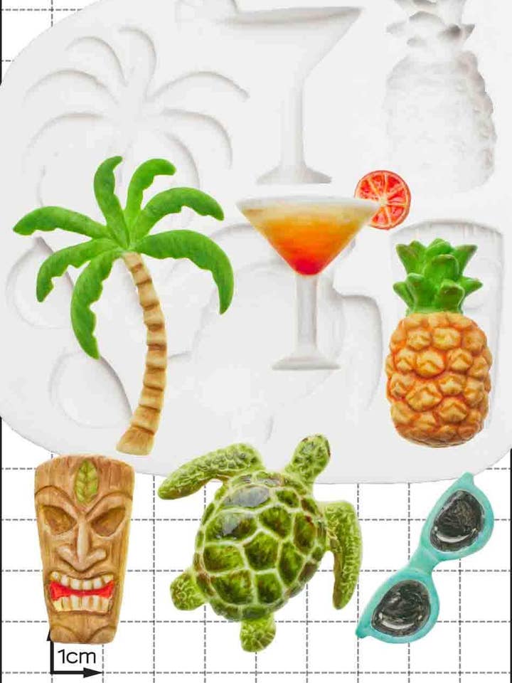 Tropisk silikone skimmel (skimmel) - 'Tropical' af FPC for engroshandel hos FPC Sugarcraft