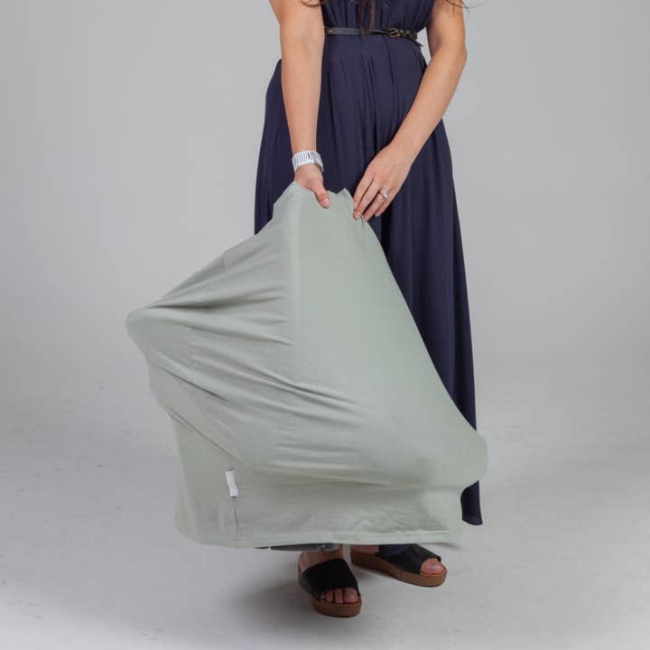 Zoe Sage - Wholesale Nursing cover – Maternity - 5 in 1 Multi-Use Nursing Mama Cover - Sage Green9