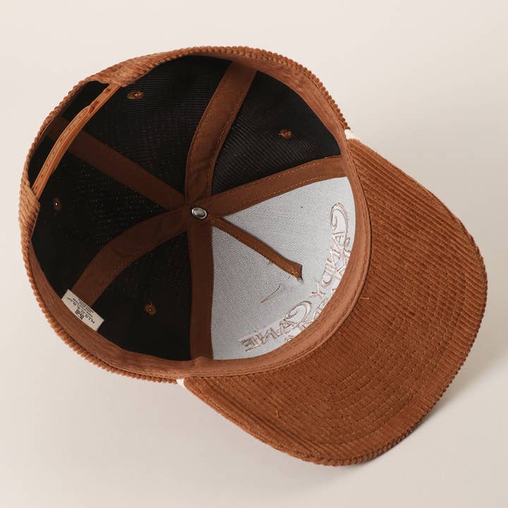 Fashion City - Wholesale Trucker Hat - Women's - CANDY CANE MAMA Corduroy Rope Trucker Hat9