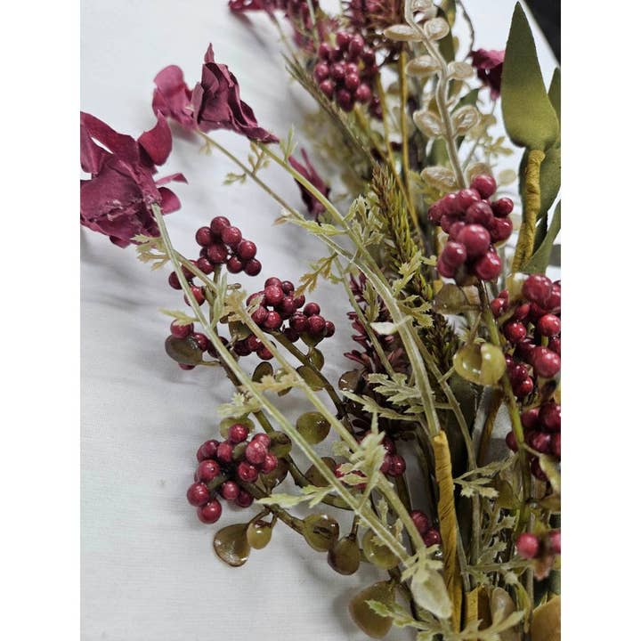 Trendy tree – wholesale Artificial flowers – 24" Burgundy Lavender Berry Spray 63048-BG1