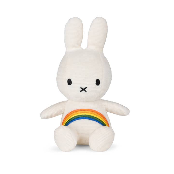 VICI Brands: Premier Design Kids Goods 🌍 - Wholesale Stuffed/Plush Toy - Kids & Baby - Plush MIFFY Rainbow Offwhite 7"