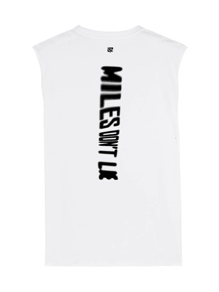 Miles don't Lie Tank Top - White for wholesale by Thundernoise