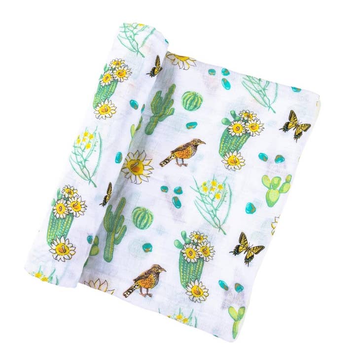 Little Hometown - Wholesale Swaddle - Baby - Cactus Blossom Baby Swaddle Blanket (Unisex)