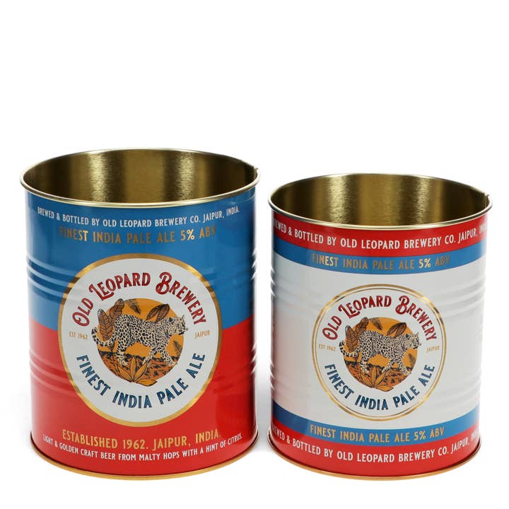Medium storage tins (set of 2) - Old Leopard Brewery for wholesale by Rex B2B - UK