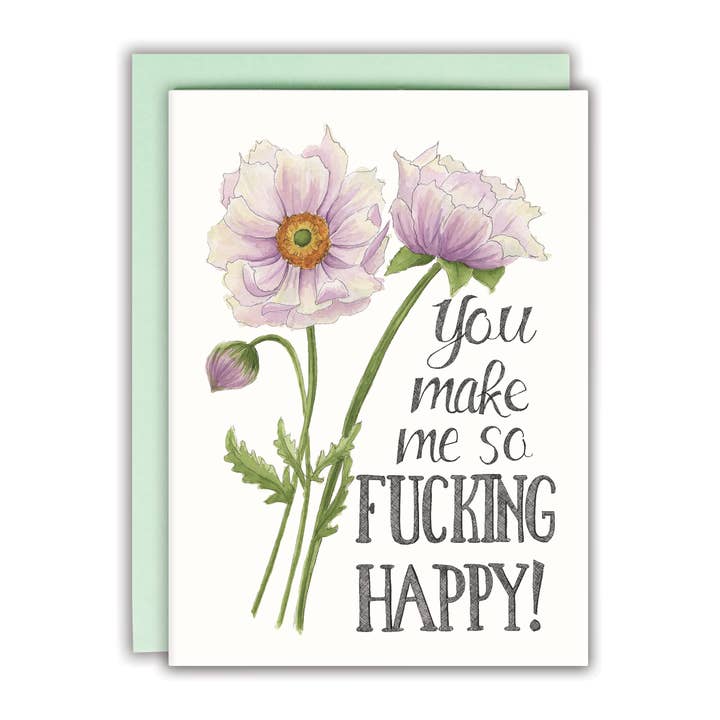 Du Gør Mig Så Skide Glad Kort for engroshandel hos Naughty Florals