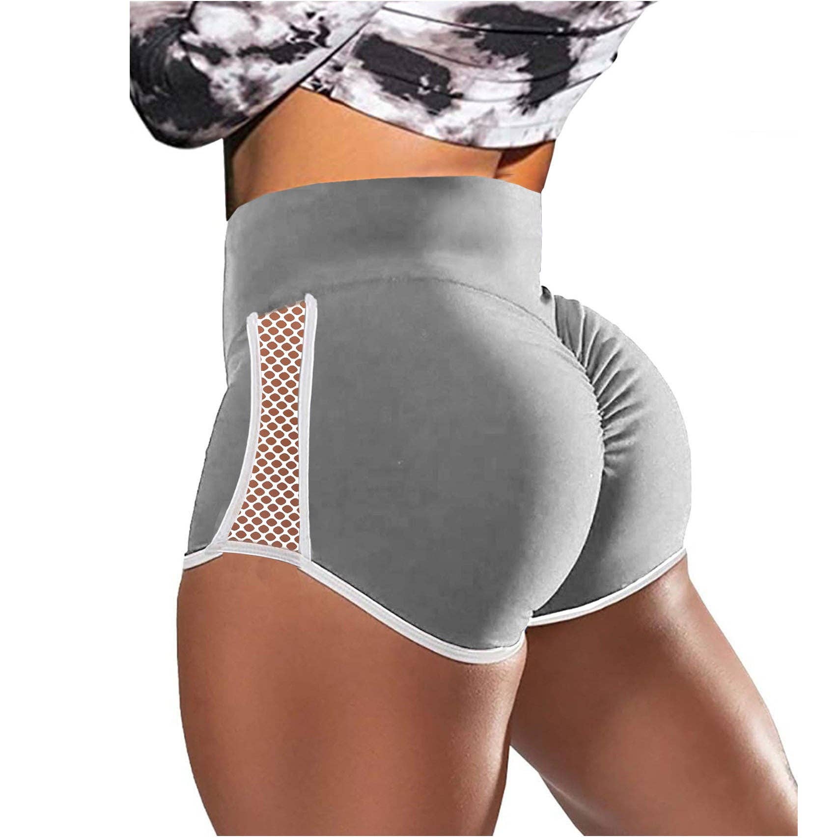 Tourtiwi - Wholesale Athletic Shorts - Women's - Contrast Low-Rise Track Shorts2
